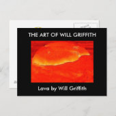 LAVA PAINING POSTCARD POSTKARTE (Vorne/Hinten)
