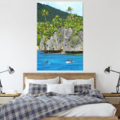 LAVA PALM 40x60 Leinwanddruck (Insitu (Schlafzimmer))