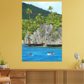 LAVA PALM 40x60 Leinwanddruck (Insitu (Wohnzimmer))