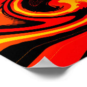 Lava-Poster Poster (Ecke)