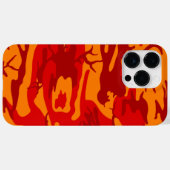 Lava Red Camouflage Case-Mate iPhone Hülle (Rückseite (Horizontal))