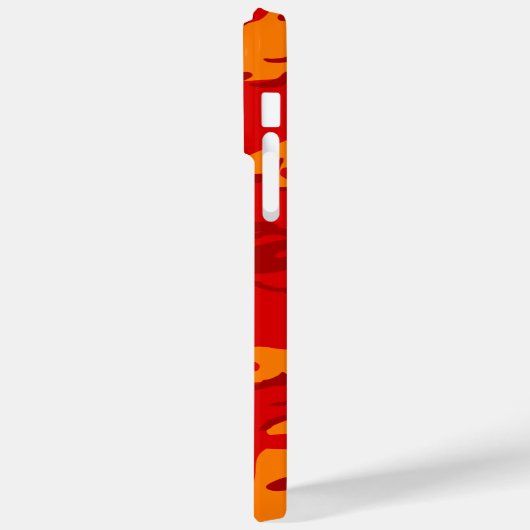 Lava Red Camouflage Case-Mate iPhone Hülle (Rückseite / Links)