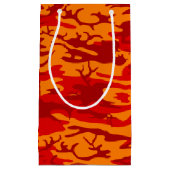 Lava Red Camouflage Kleine Geschenktüte (Vorderseite)