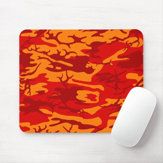 Lava Red Camouflage Mousepad (Mit Mouse)