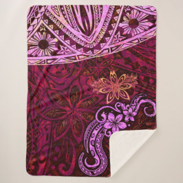 Lava Red Splash of Tie Dye Samoan tribal dress 553 Sherpadecke