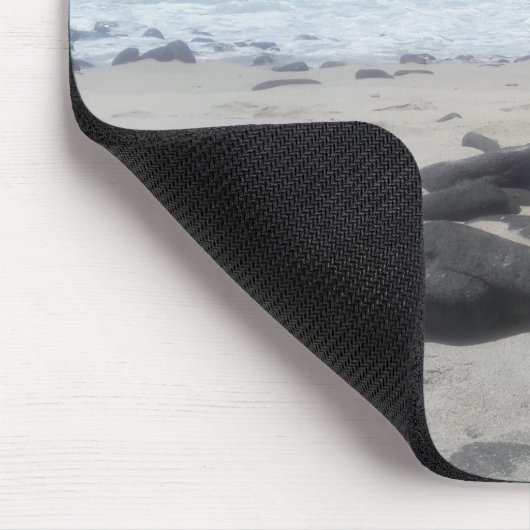 Lava Rock Beach Ocean Waves Mouse Pad Mousepad (Ecke)