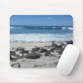 Lava Rock Beach Ocean Waves Mouse Pad Mousepad