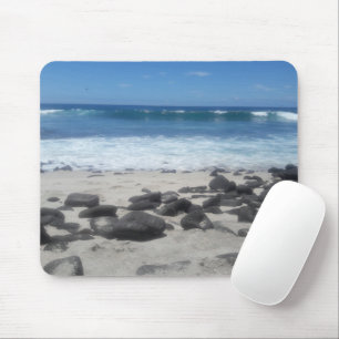Lava Rock Beach Ocean Waves Mouse Pad Mousepad