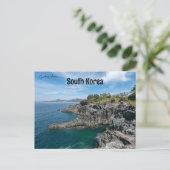 Lava Rock Formation bei Jeju-do Südkorea Postkarte (Stehend Vorderseite)