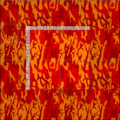 Lava-Rot-Camouflage Stoff (Kachel)