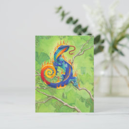 Lava Salamander Postkarte