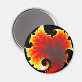 Lava Sea - Fraktal Magnet (Vorderseite/Rückseite)