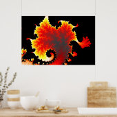 Lava Sea - Fraktal Poster (Küche)