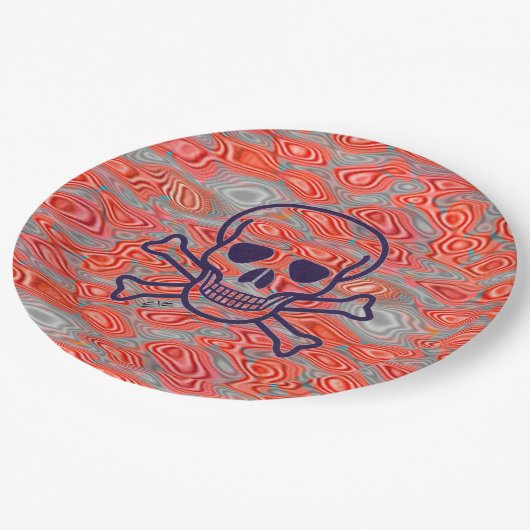 Lava Skull große Teller (Schrägansicht)