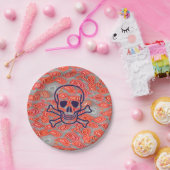 Lava Skull Papier Teller (Party)