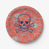 Lava Skull Papier Teller (Vorderseite)