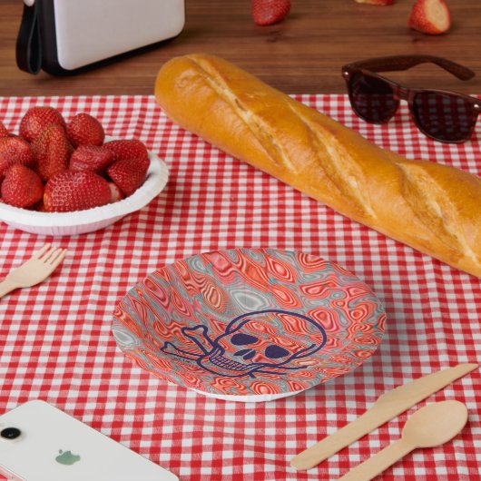 Lava Skull Papierschale Pappteller (Picknick)