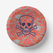 Lava Skull Papierschale Pappteller (Vorderseite)
