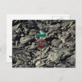 Lava Stopp Foto Postkarte (Vorne/Hinten)