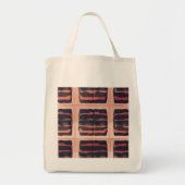 Lava Stripe Öko Lebensmittelgeschäft Tasche (Vorne)