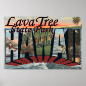 Lava Tree Staat Park, Hawaii Poster (Vorne)