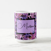 Lava- und rosa Leopardenmuster Kaffeetasse (Mittel)