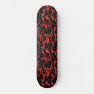 Lava und Vulkangesteine Vulkanmagma-Muster Skateboard