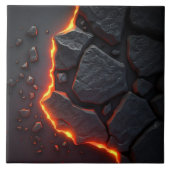 Lava und Vulkanstein Keramik Tile Fliese (Vorderseite)