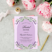 Lava violett lila Brautparty Einladung