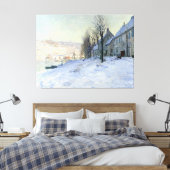 Lavacourt Sun und Schnee Leinwanddruck (Insitu (Schlafzimmer))