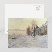 Lavacourt under Snow, c.1878-81 Postkarte (Vorne/Hinten)