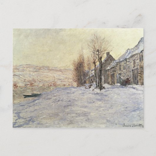 Lavacourt under Snow, c.1878-81 Postkarte (Vorderseite)
