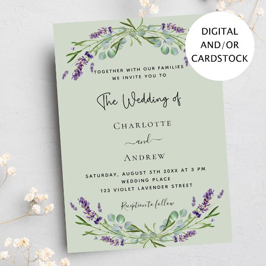 Lavaere eucalyptus Salbei Einladung