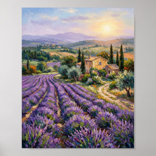 Lavafeld Steinernes Scheune I aus der Provence Poster