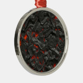 Lavahintergrund Ornament Aus Metall (Rechts)