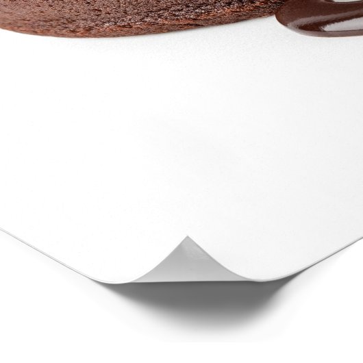 Lavakuchen mit Sauce Poster (Ecke)