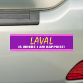 "LAVAL IST WO ICH GLÜCKLICH BIN!" (Kanada) Autoaufkleber (Auf Auto)