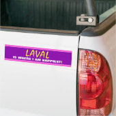 "LAVAL IST WO ICH GLÜCKLICH BIN!" (Kanada) Autoaufkleber (Auf Lkw)