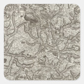 Laval Quadratischer Aufkleber (Vorderseite)