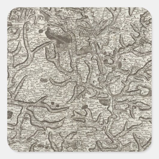 Laval Quadratischer Aufkleber (Vorderseite)