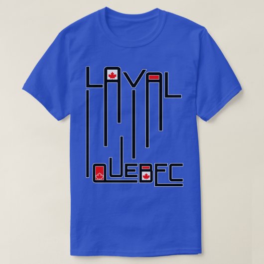 Laval Quebec Canada Flag T-Shirt (Design vorne)