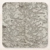 Laval Rechteckiger Pappuntersetzer (Vorderseite)