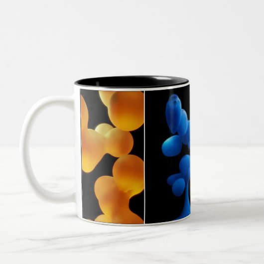 Lavalampen-Tasse beruhigen Zweifarbige Tasse (Links)