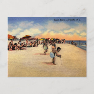 Lavallette, New Jersey, "Die Küste" Vintage Postkarte