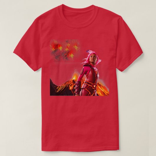 Lavamädchen T-Shirt (Design vorne)