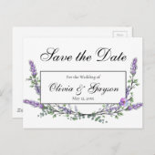 Lavan Eukalyptus wassercolor botanisch Postkarte (Vorne/Hinten)