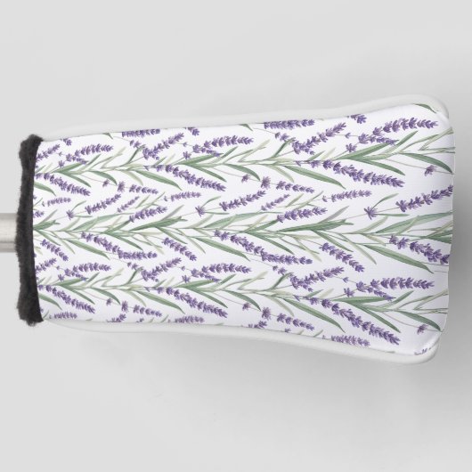 Lavanbotanisches Muster Golf Headcover (Vorderseite)