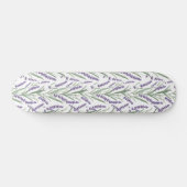 Lavanbotanisches Muster Skateboard (Horizontal)