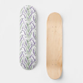 Lavanbotanisches Muster Skateboard (Vorderseite)