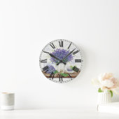 Lavand Runde Wanduhr (Zuhause)